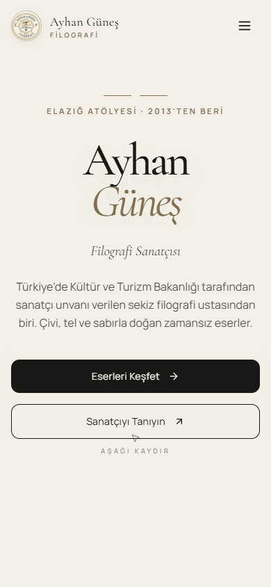 Ayhan Güneş Filografi mobil ana sayfası